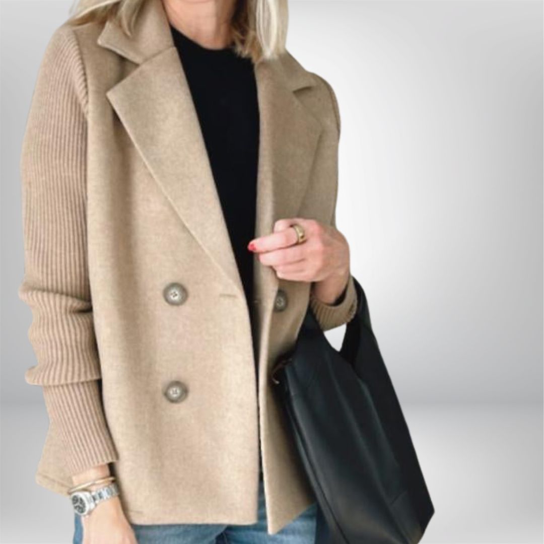 PROBEGINS® - Elegant Knit-Sleeve Jacket