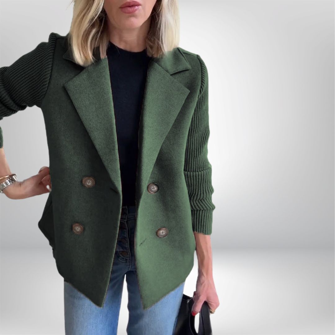 PROBEGINS® - Elegant Knit-Sleeve Jacket