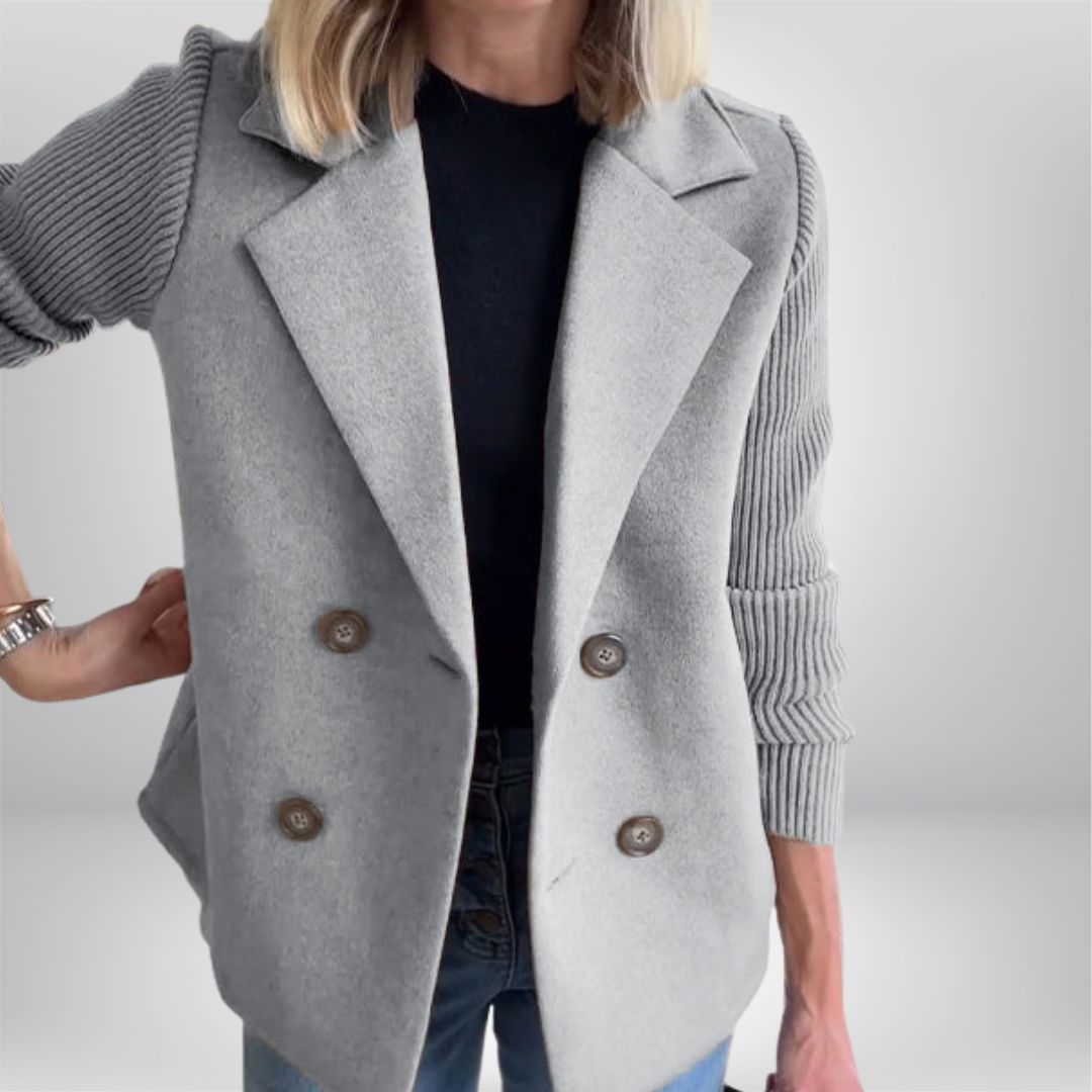 PROBEGINS® - Elegant Knit-Sleeve Jacket