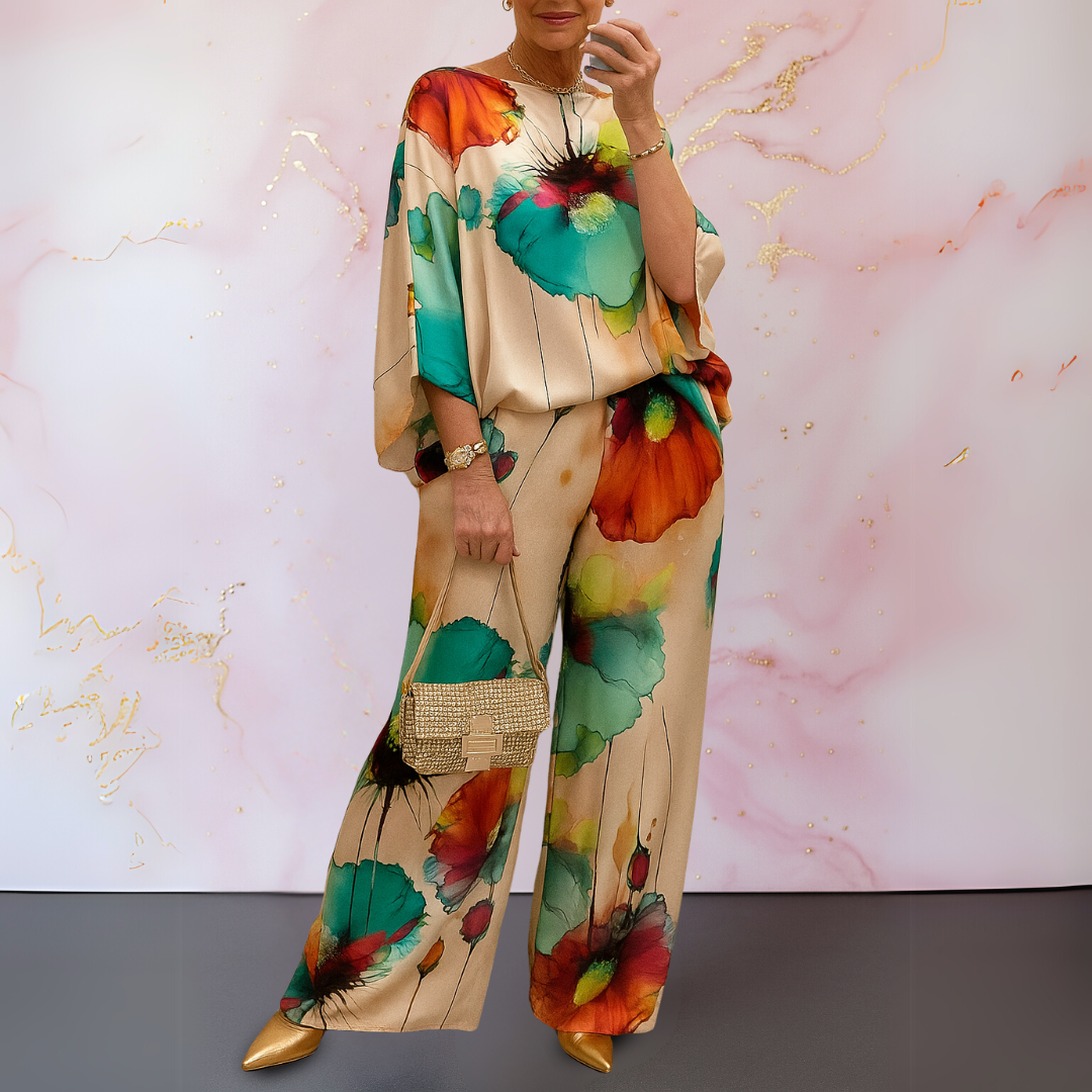 Moniek™ | Satin Two-Piece Women's Set