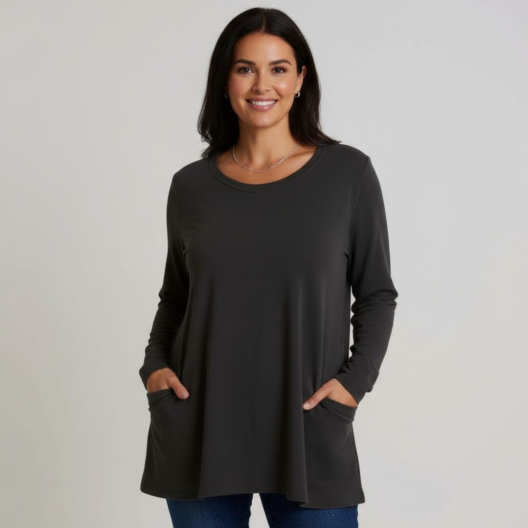 Aelira | Relaxed Long Sleeve Top