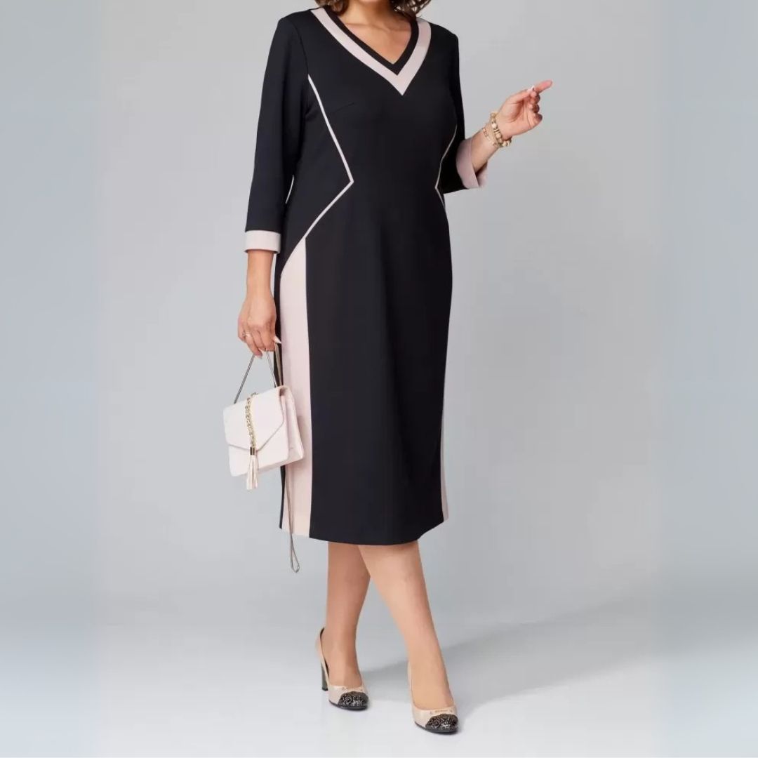 Alexa - Elegant V-neck dress