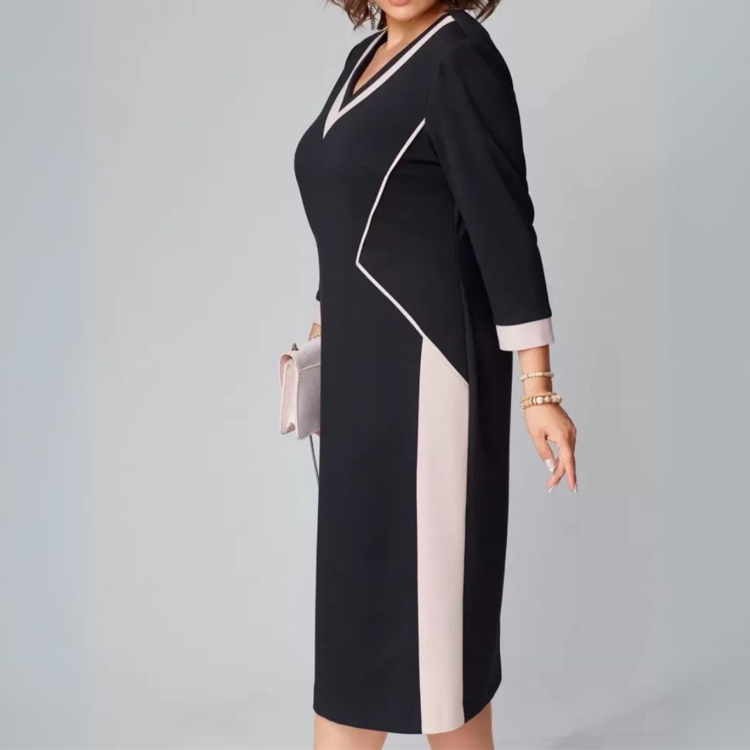 Alexa - Elegant V-neck dress