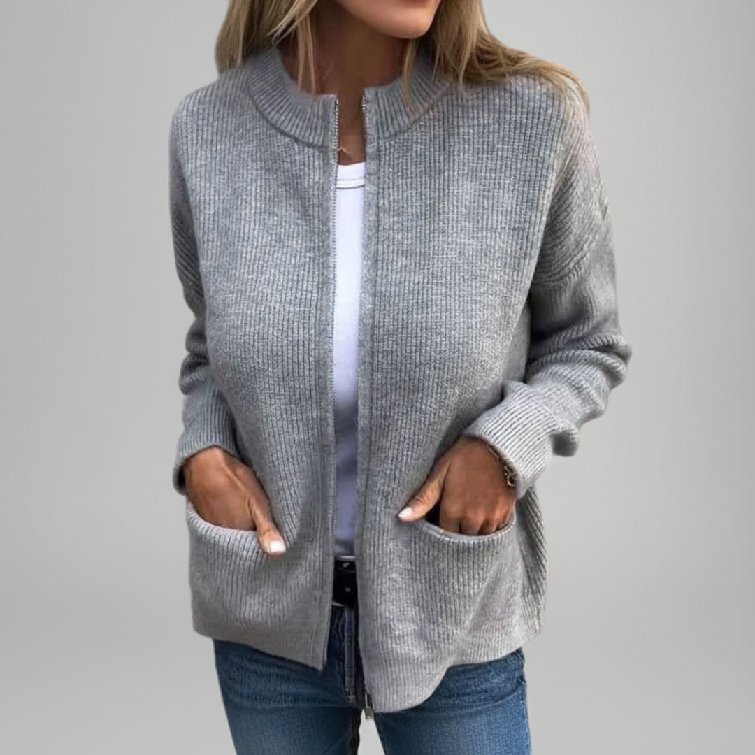 Andrea - Everyday Cardigan With Zipper