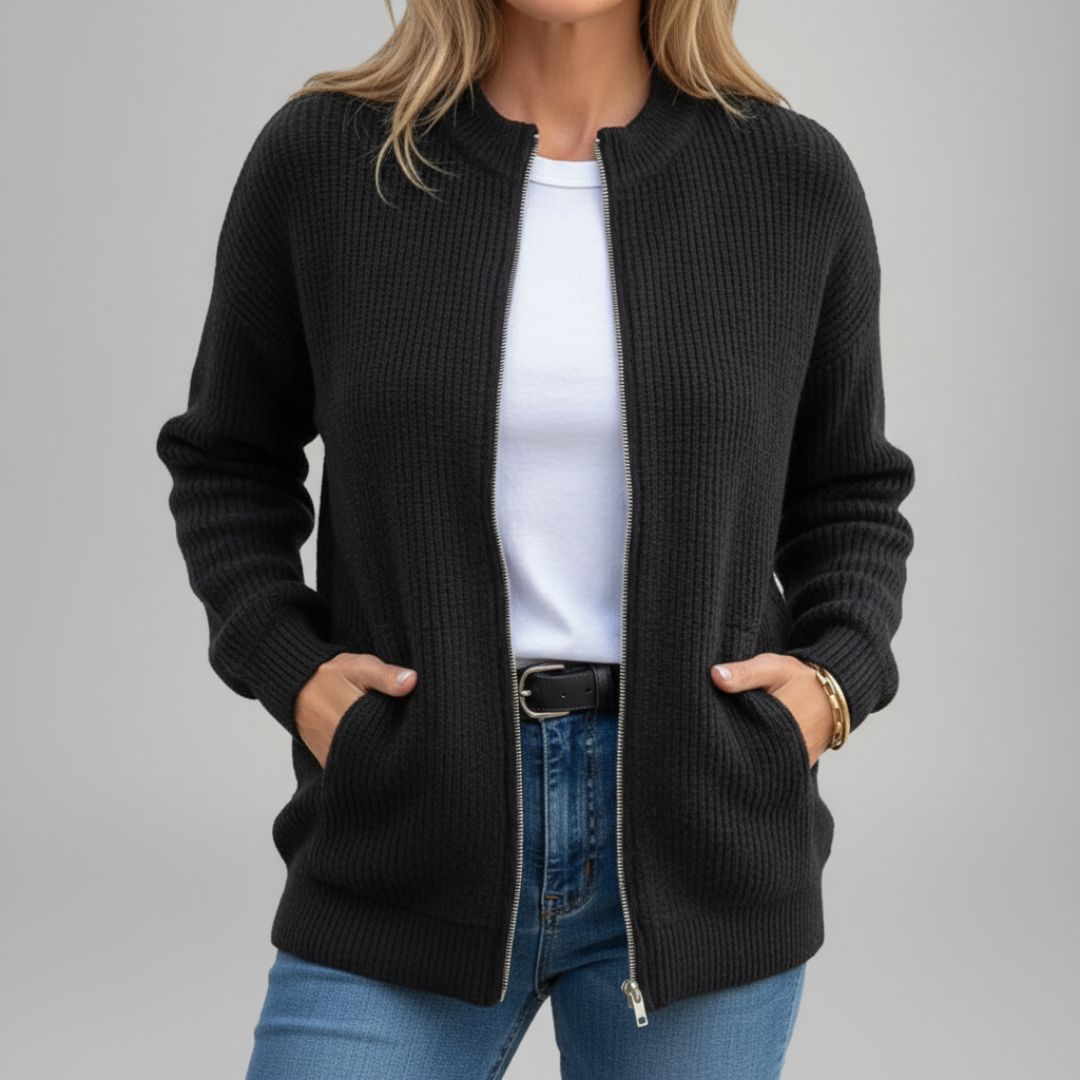 Andrea - Everyday Cardigan With Zipper