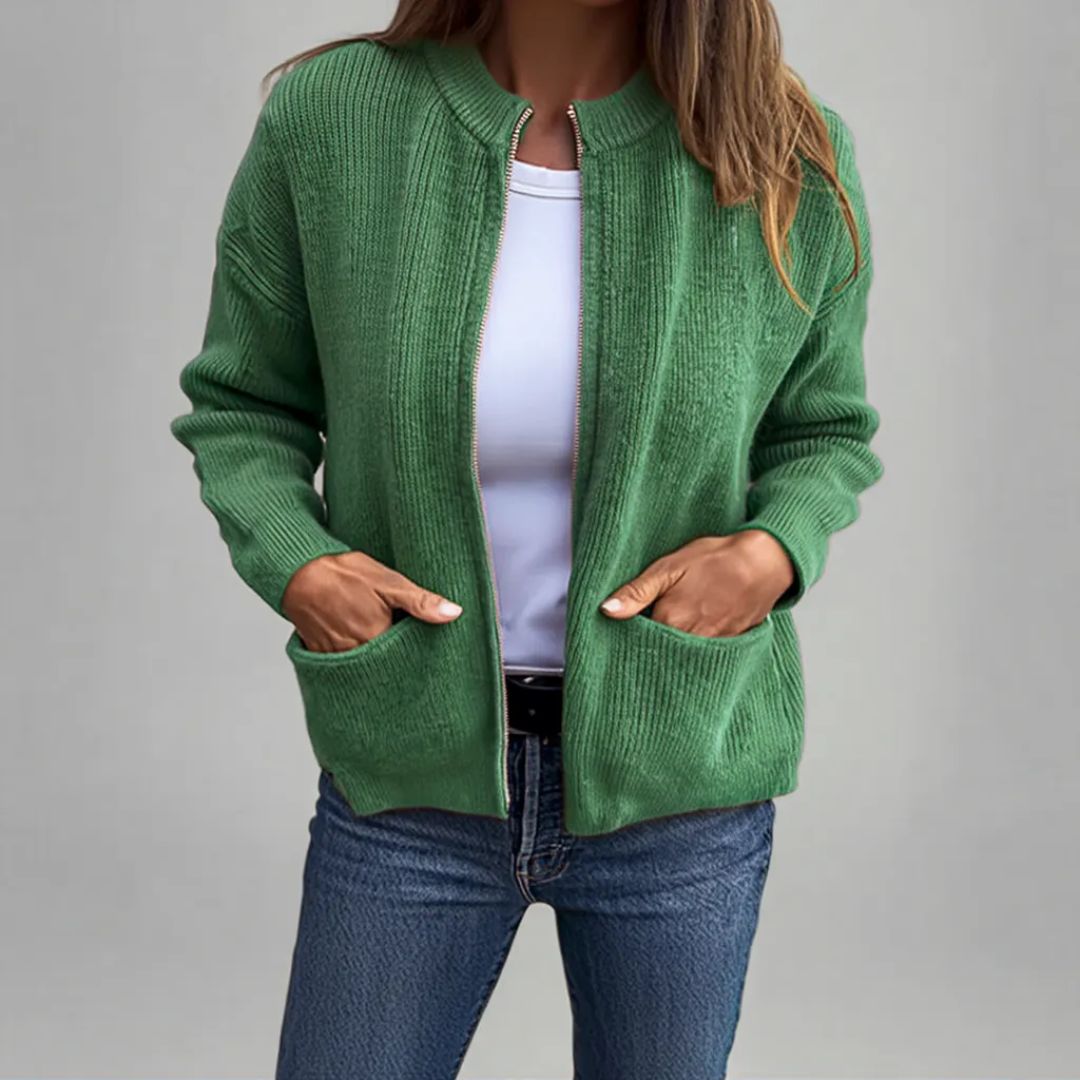 Andrea - Everyday Cardigan With Zipper