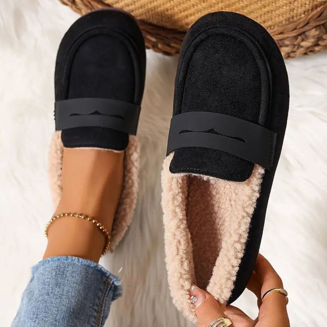 Aria - Cozy Fur Loafers