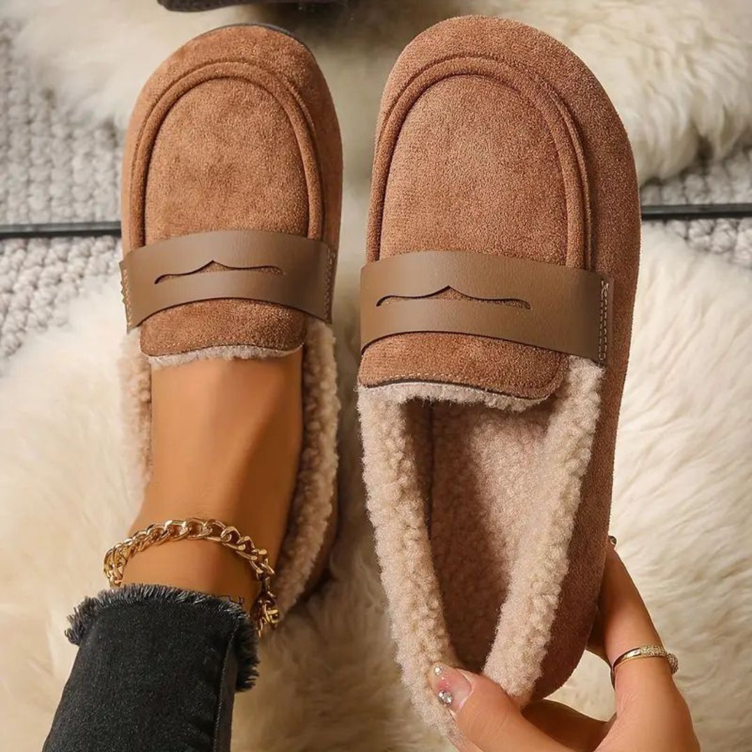 Aria - Cozy Fur Loafers