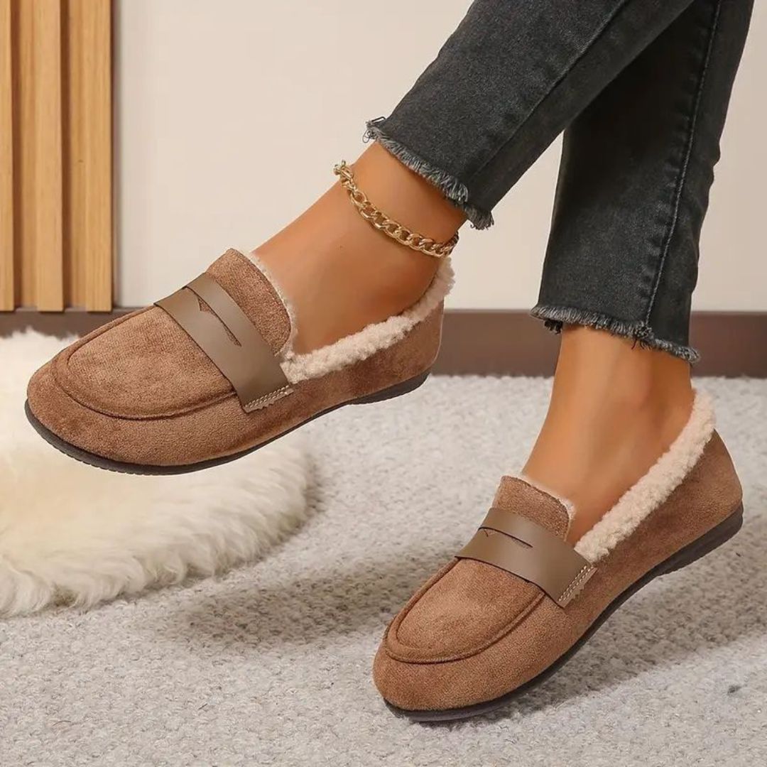 Aria - Cozy Fur Loafers