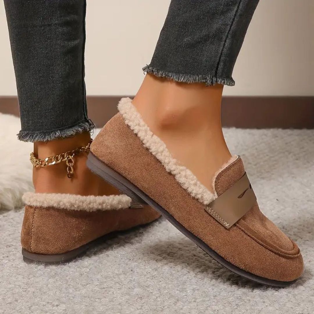 Aria - Cozy Fur Loafers