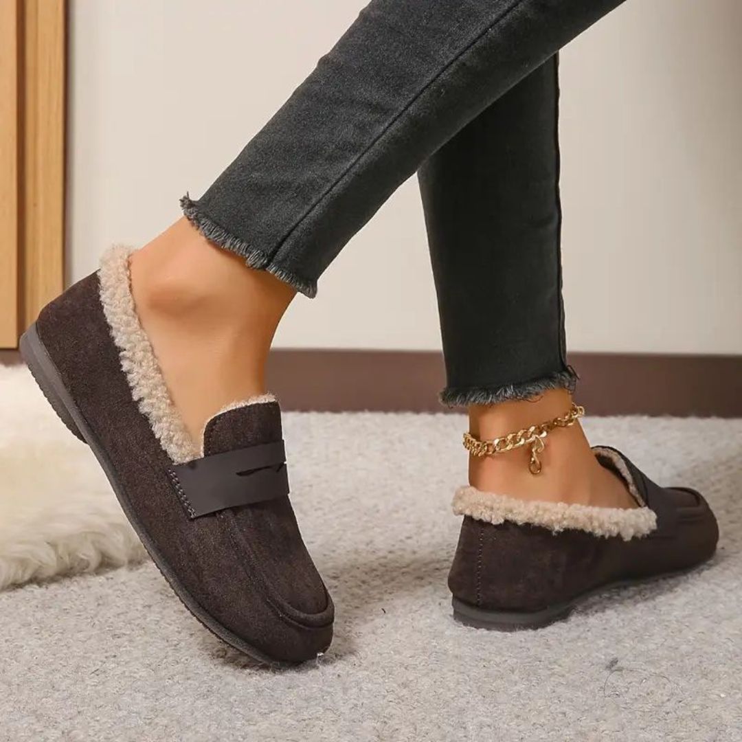 Aria - Cozy Fur Loafers