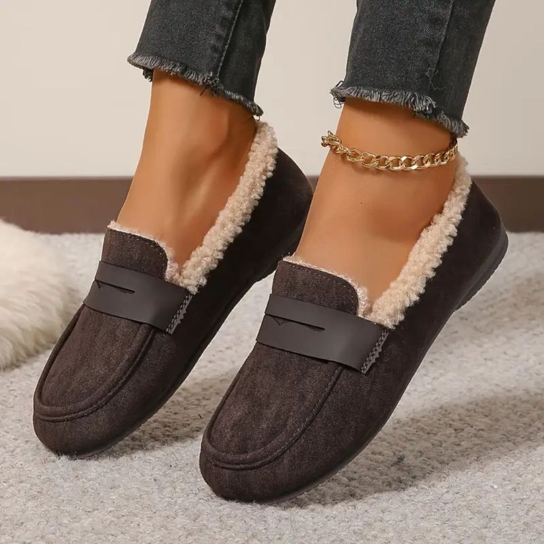 Aria - Cozy Fur Loafers