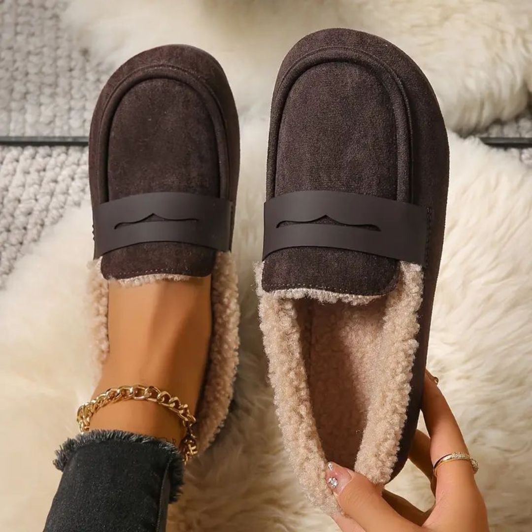 Aria - Cozy Fur Loafers