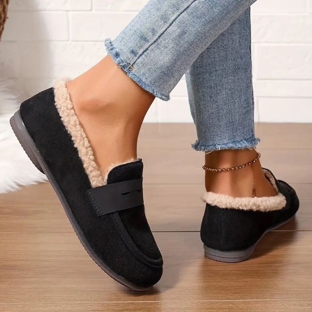 Aria - Cozy Fur Loafers