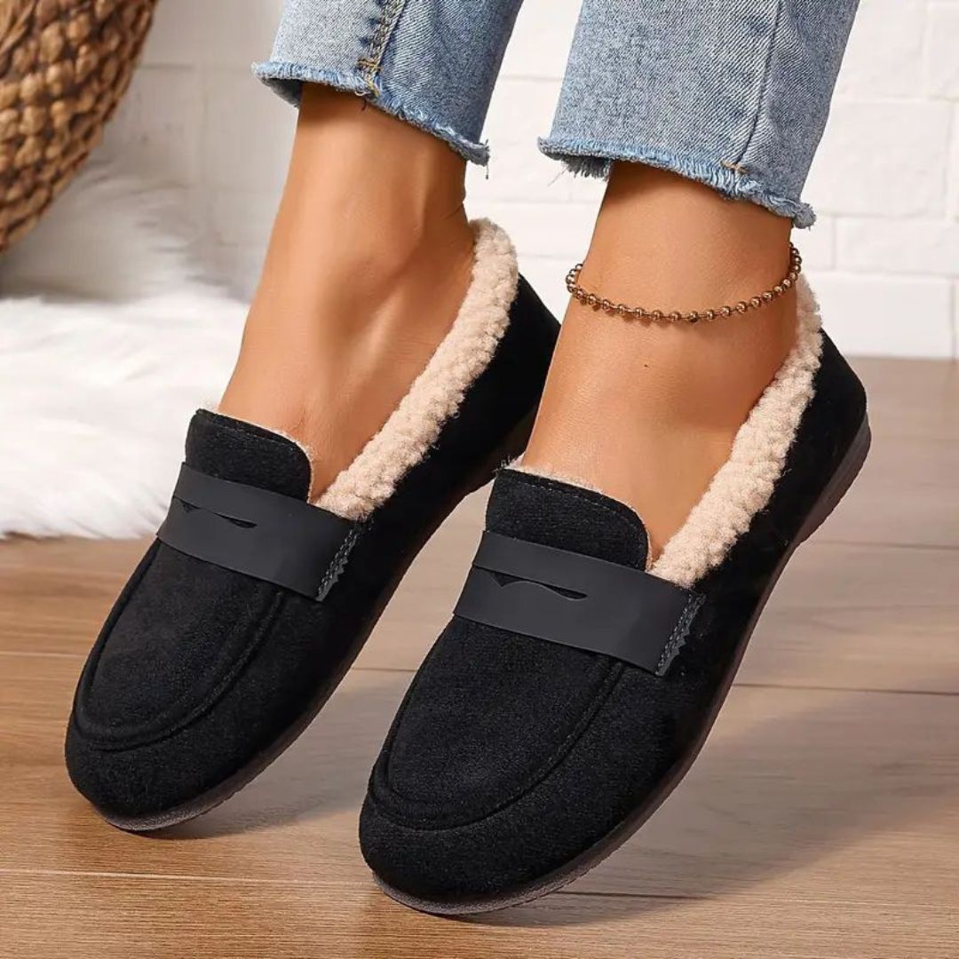 Aria - Cozy Fur Loafers