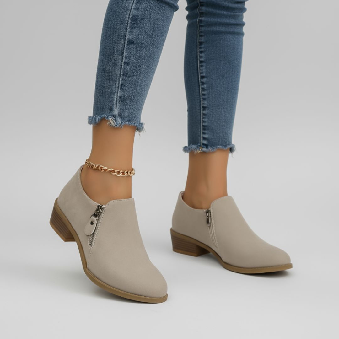 Bry | Orthopedic Zip-Up Ankle Boots
