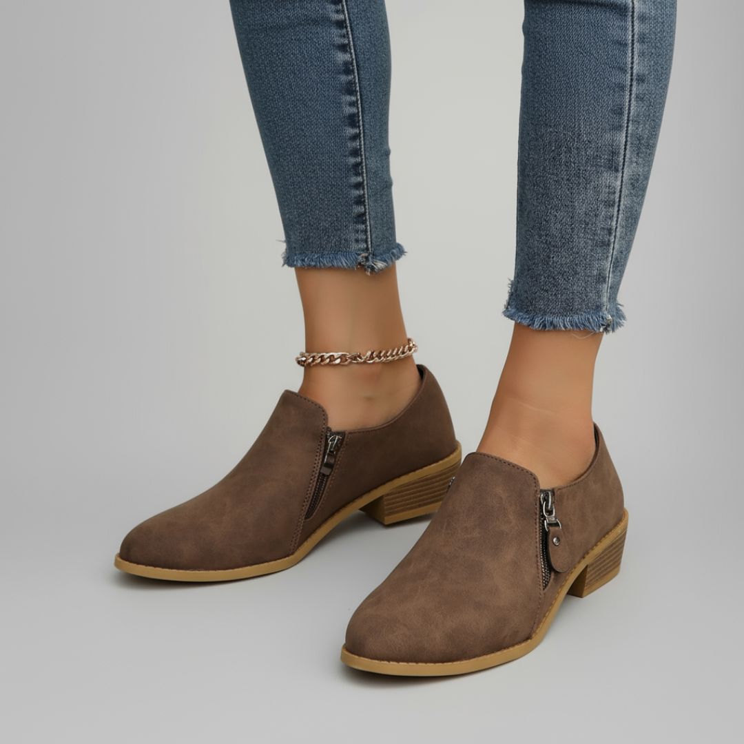 Bry | Orthopedic Zip-Up Ankle Boots