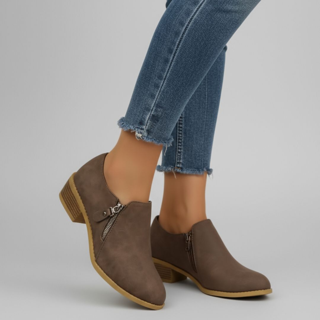 Bry | Orthopedic Zip-Up Ankle Boots