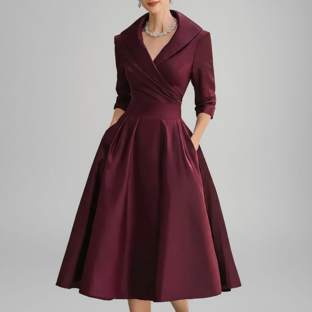 Ceryn | Satin Midi Dress