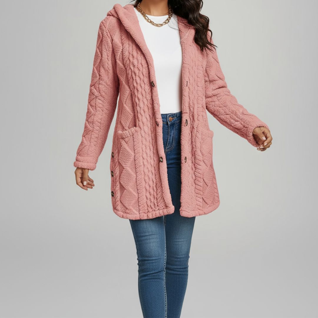 Chantel | Plush Hooded Cardigan