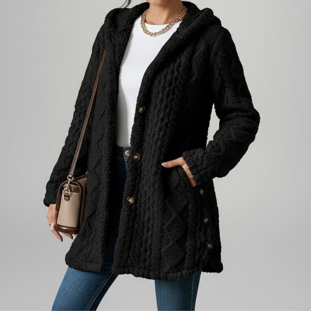 Chantel | Plush Hooded Cardigan