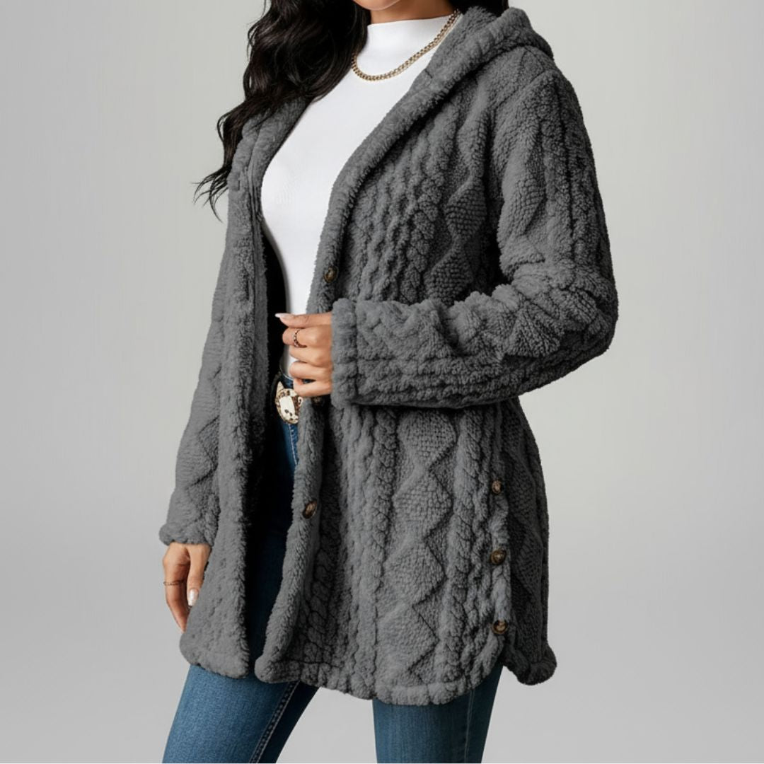 Chantel | Plush Hooded Cardigan