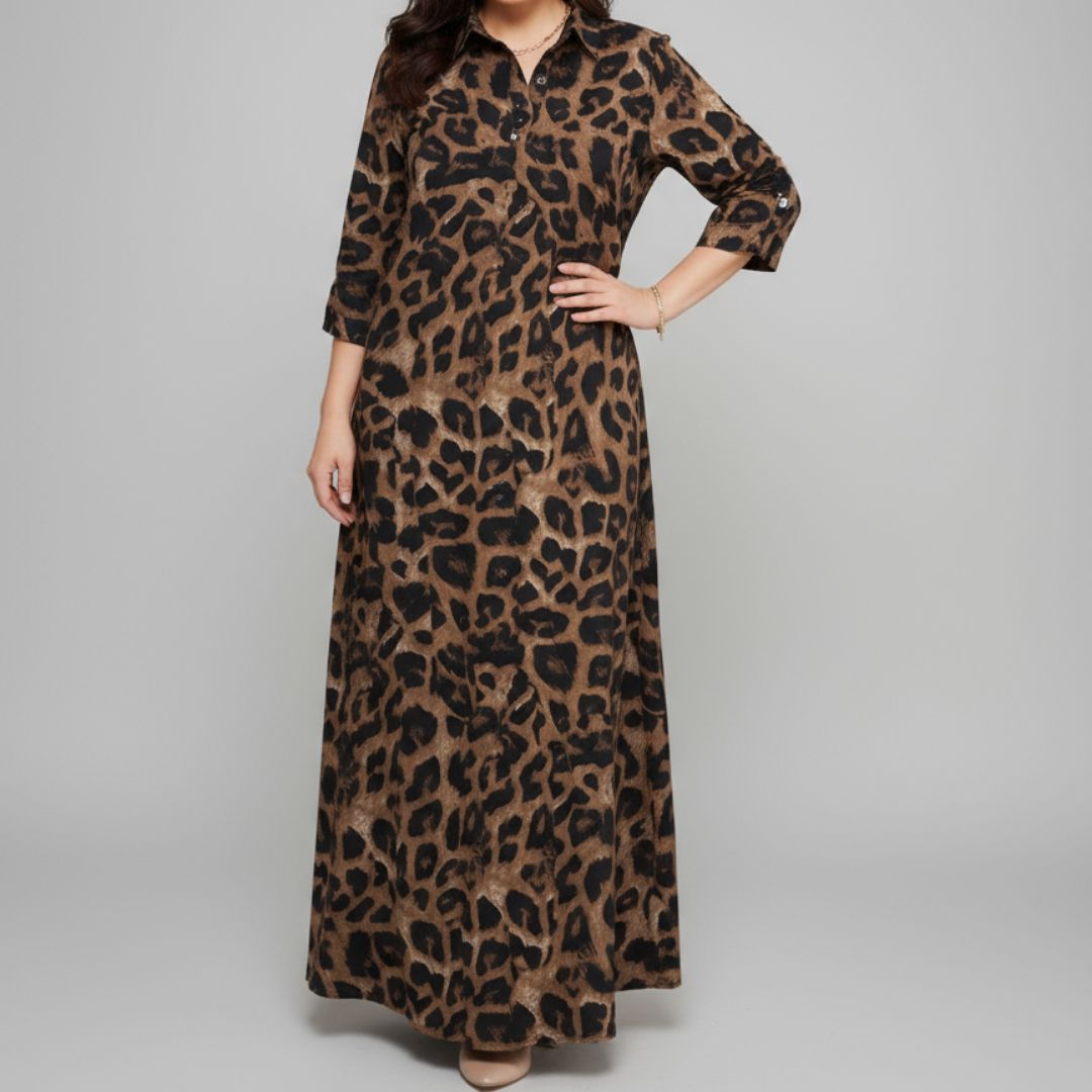Chelsea | Leopard Print Maxi Dress