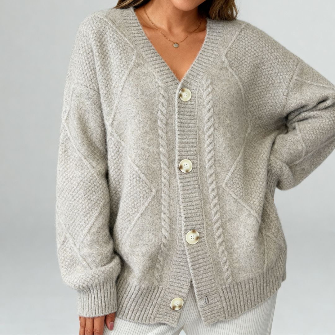 Eloise | Cable-Knit Cardigan