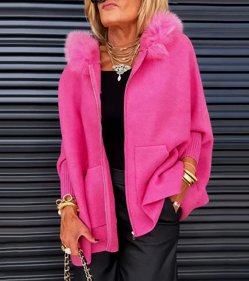 ARABELLE™ | Casual Hooded Coat with Fur Collar