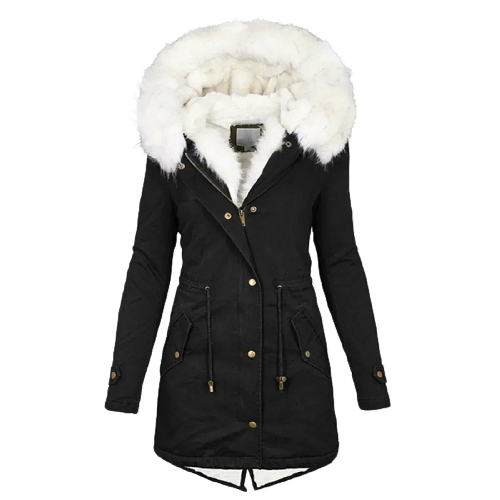 Giulia - Winter Coat with Faux Fur Lining
