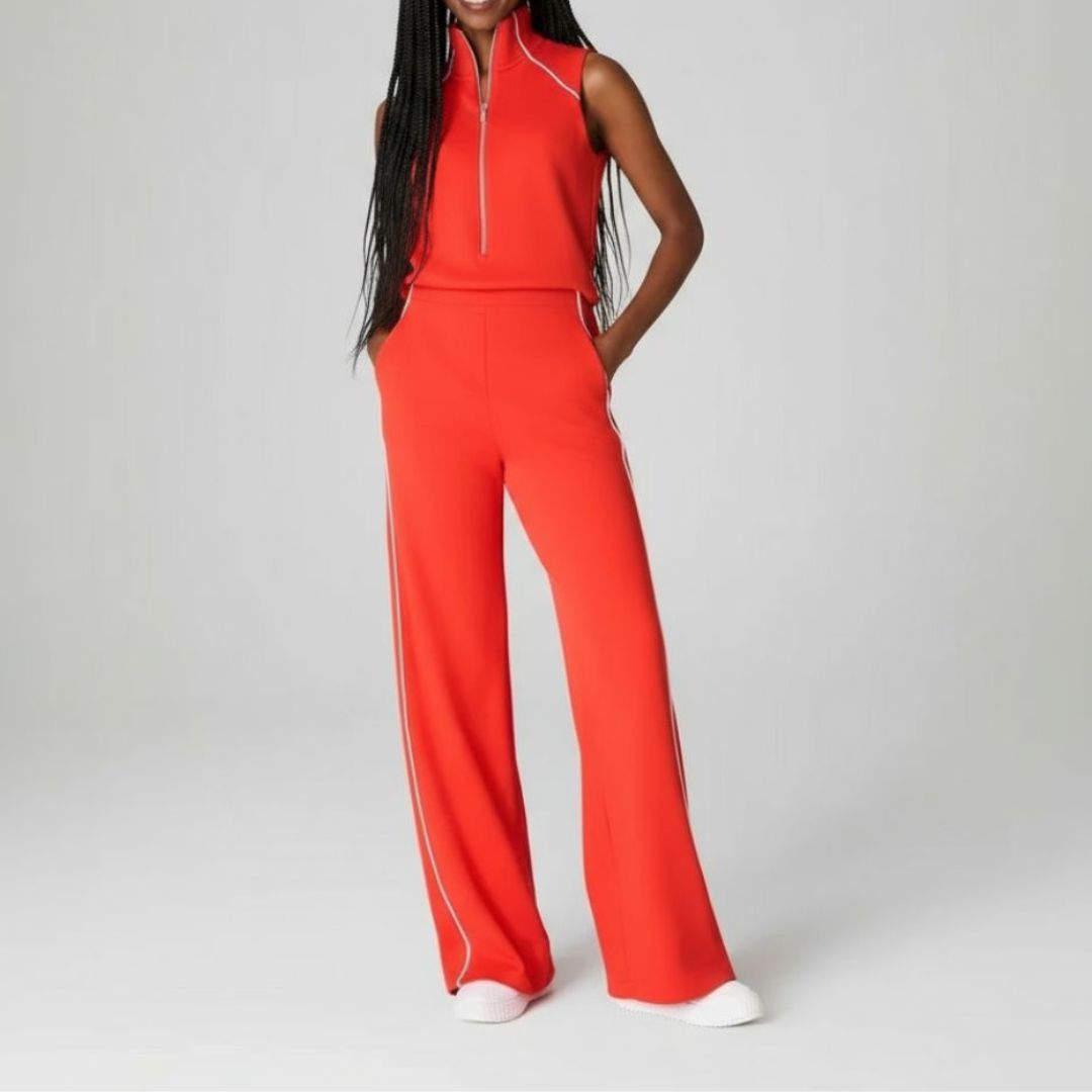 Karrie - Sleeveless Mockneck Jumpsuit