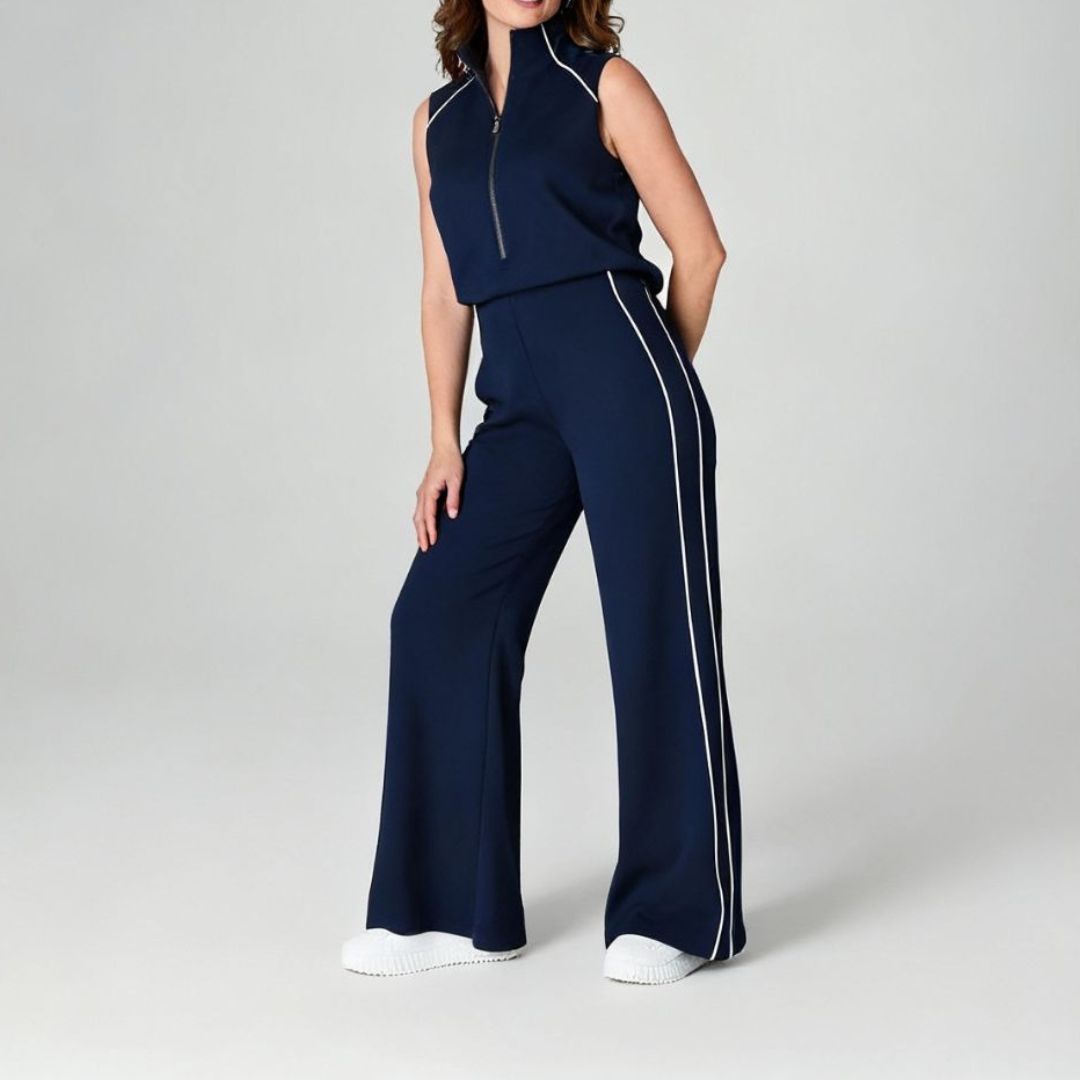 Karrie - Sleeveless Mockneck Jumpsuit