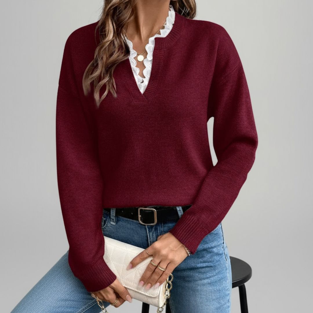 Maria | Elegant French Collar Blouse