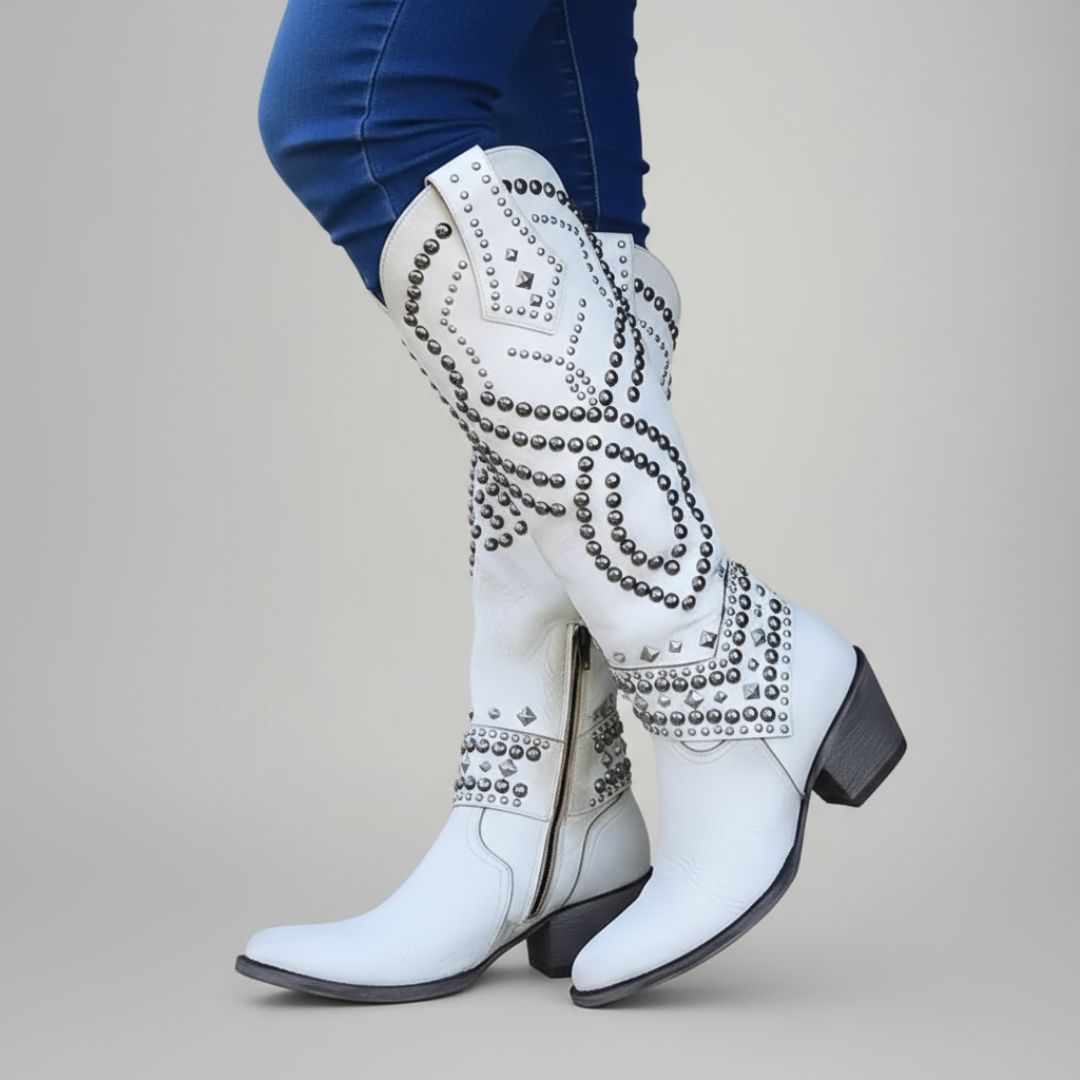 Mary - Western Knee-High Boots