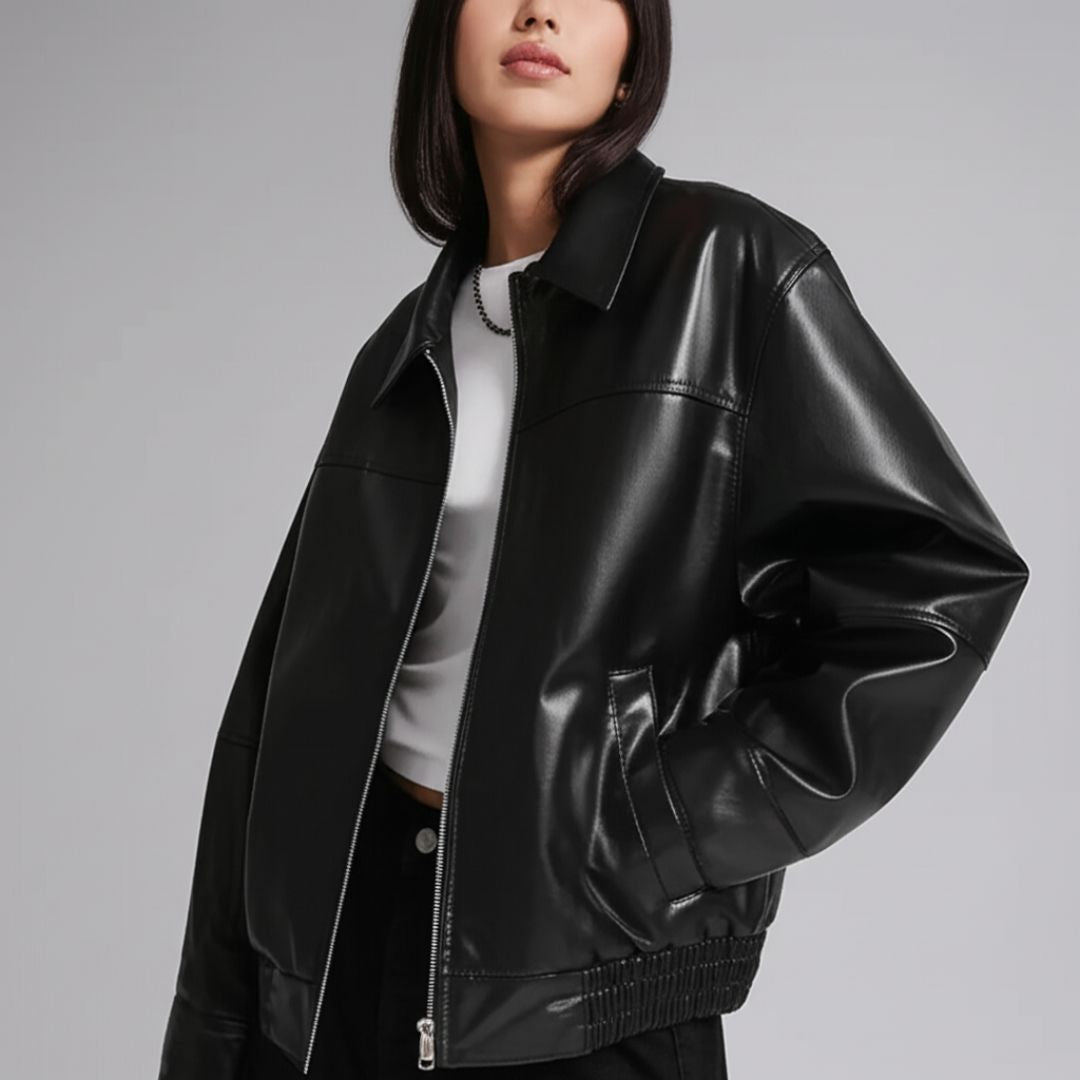 Melissa | Retro Leather Jacket