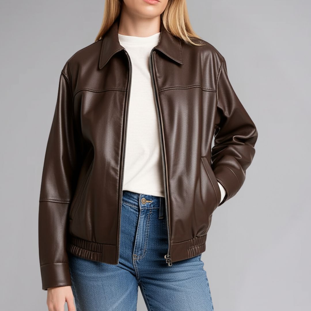 Melissa | Retro Leather Jacket