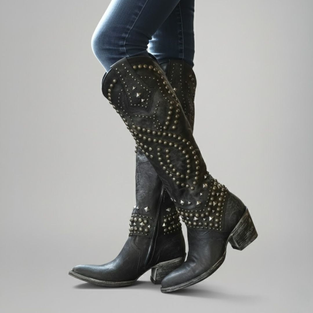 Monroe | Western Knee-High Boots