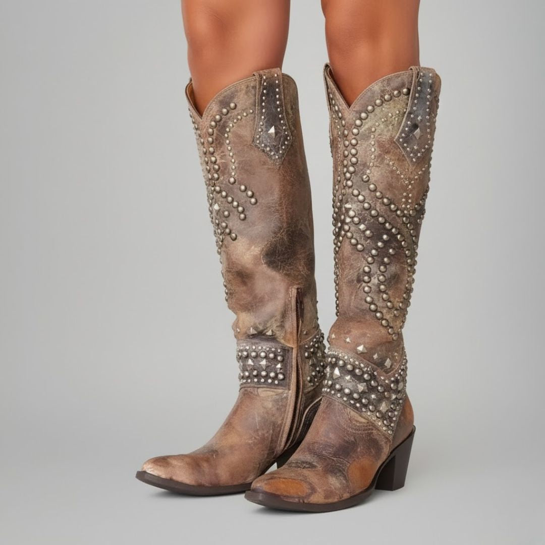 Monroe | Western Knee-High Boots