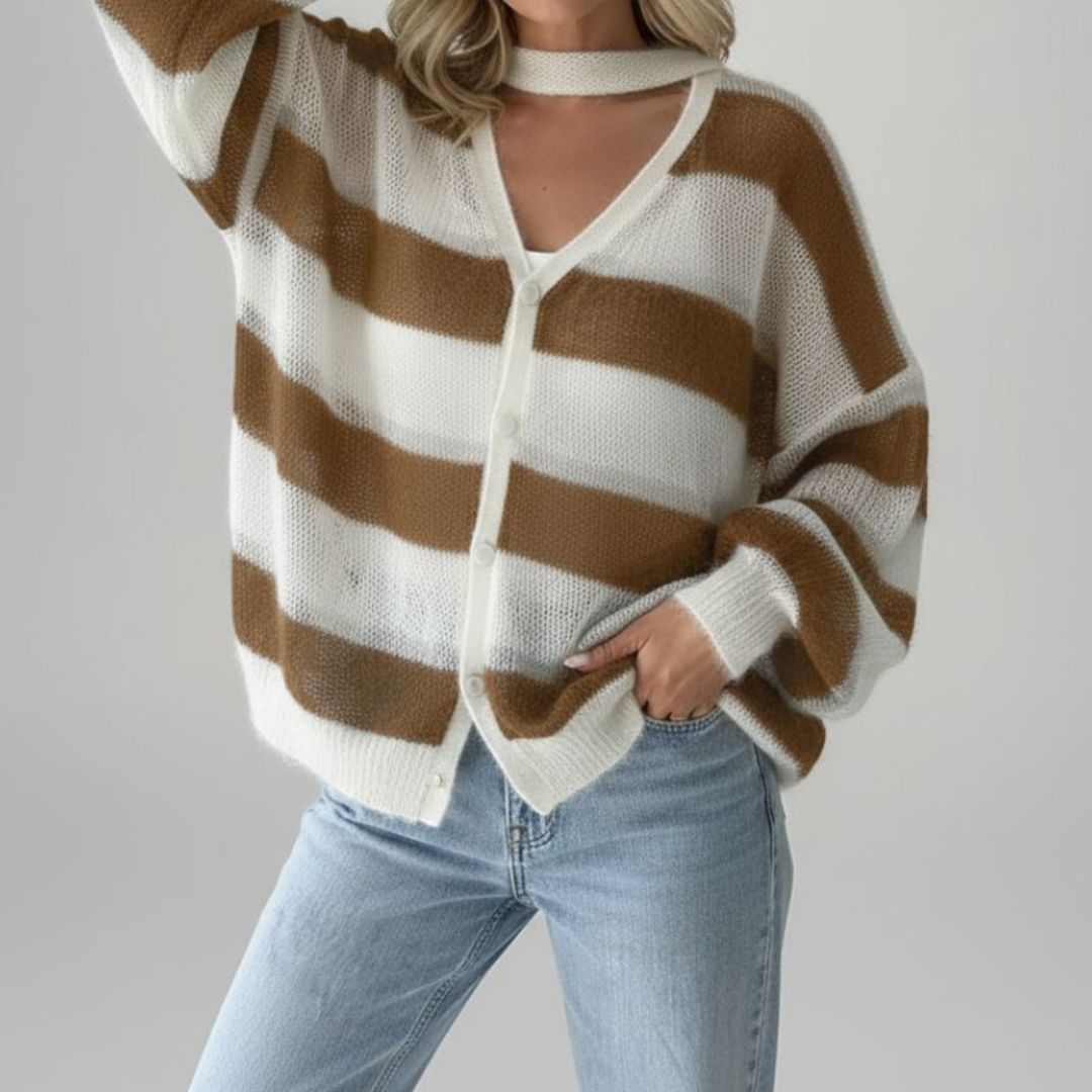 Nerissa - Striped Cardigan