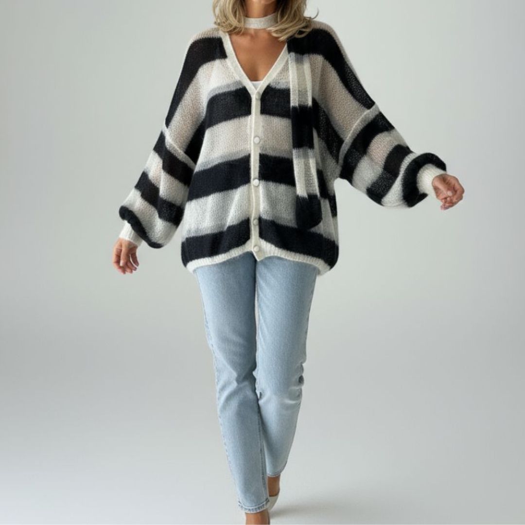 Nerissa - Striped Cardigan