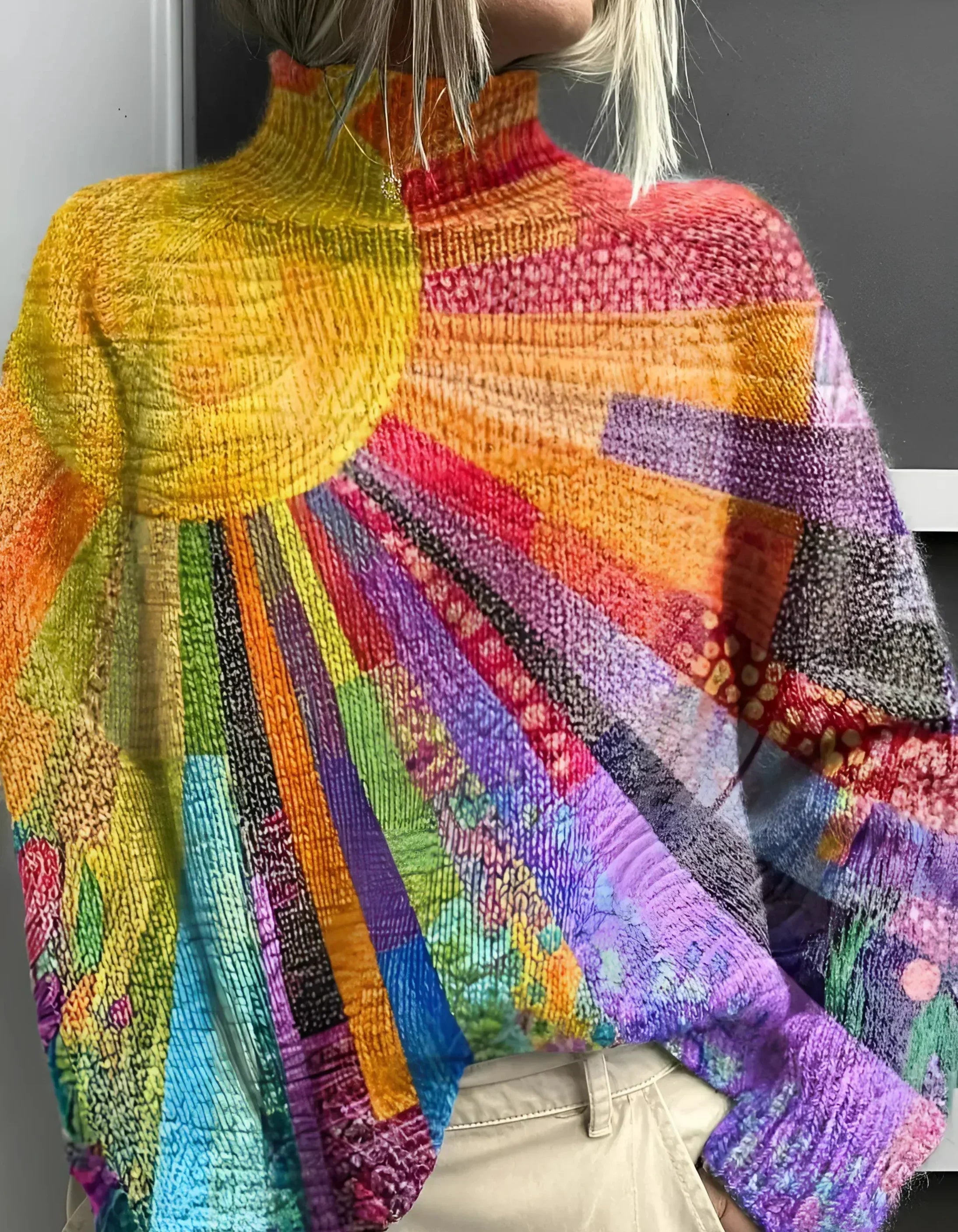 Ada - Colorful and Joyful Turtleneck