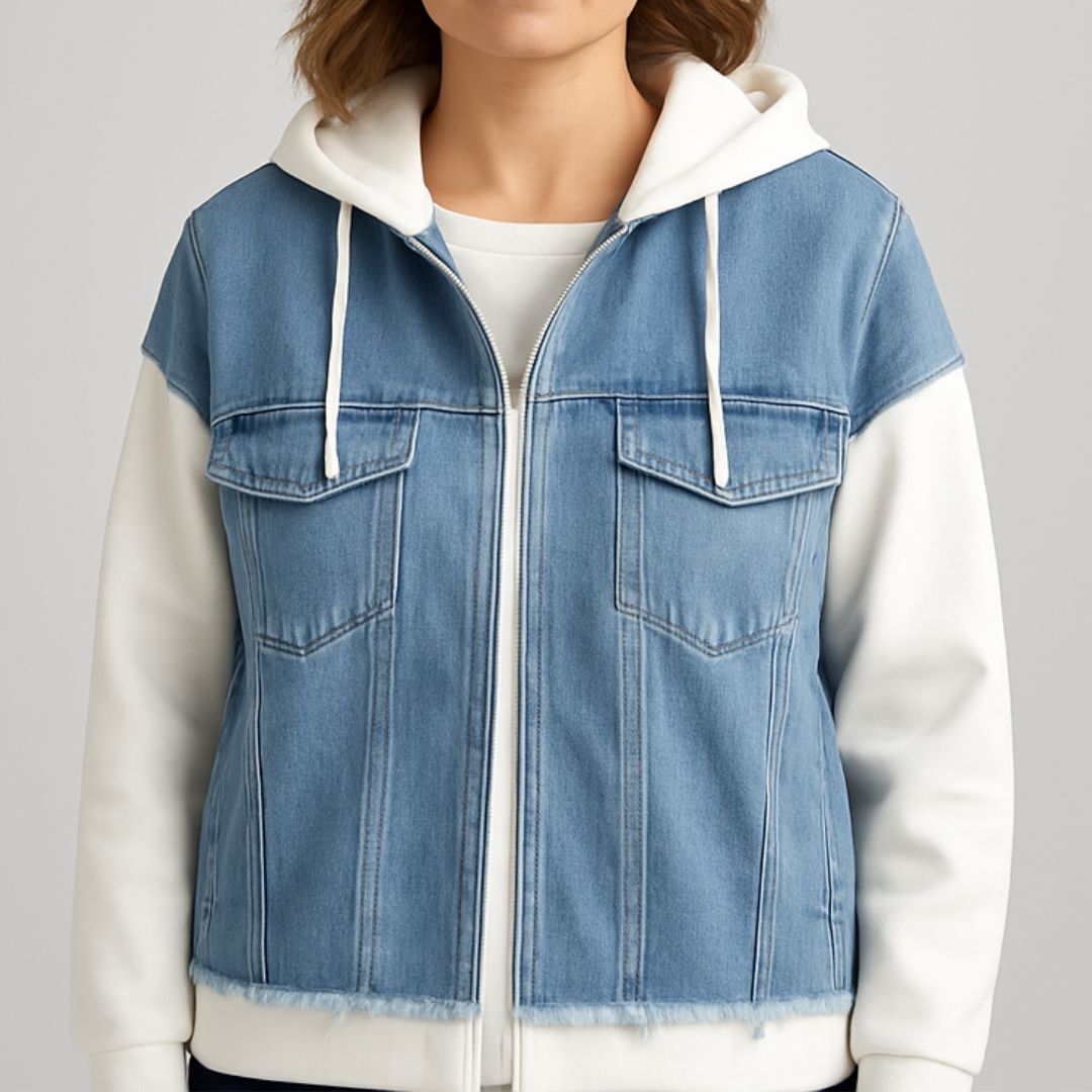 Vivian | Denim Hoodie Jacket
