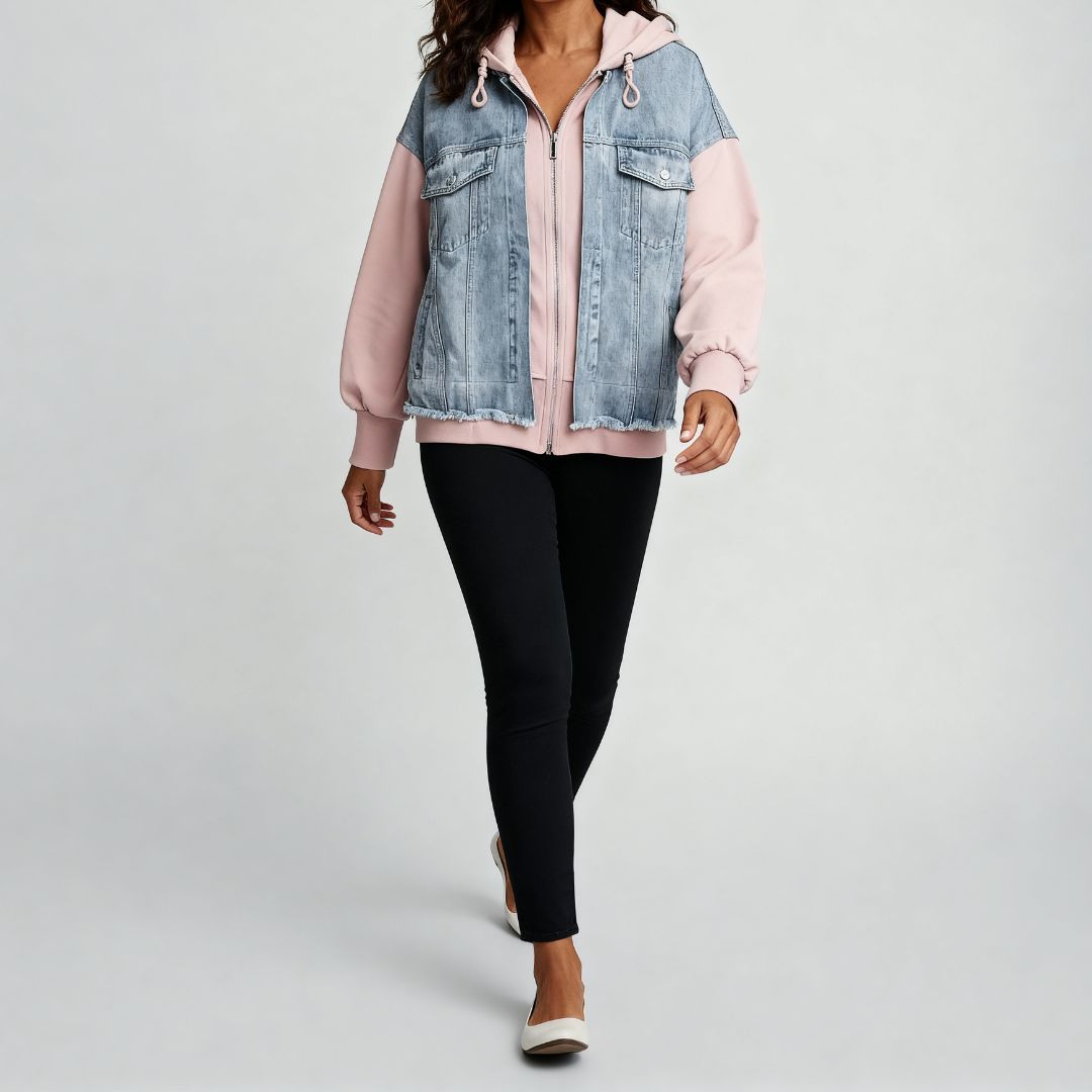 Vivian | Denim Hoodie Jacket