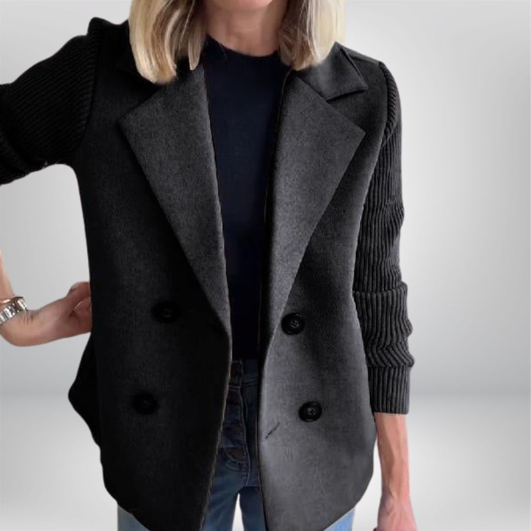 PROBEGINS® - Elegant Knit-Sleeve Jacket