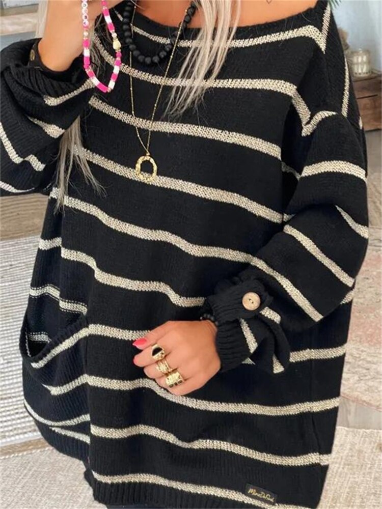 Martha | Elegant Striped Sweater