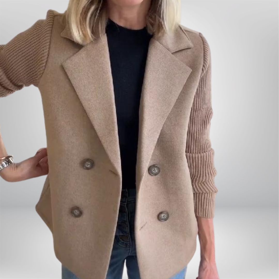 PROBEGINS® - Elegant Knit-Sleeve Jacket