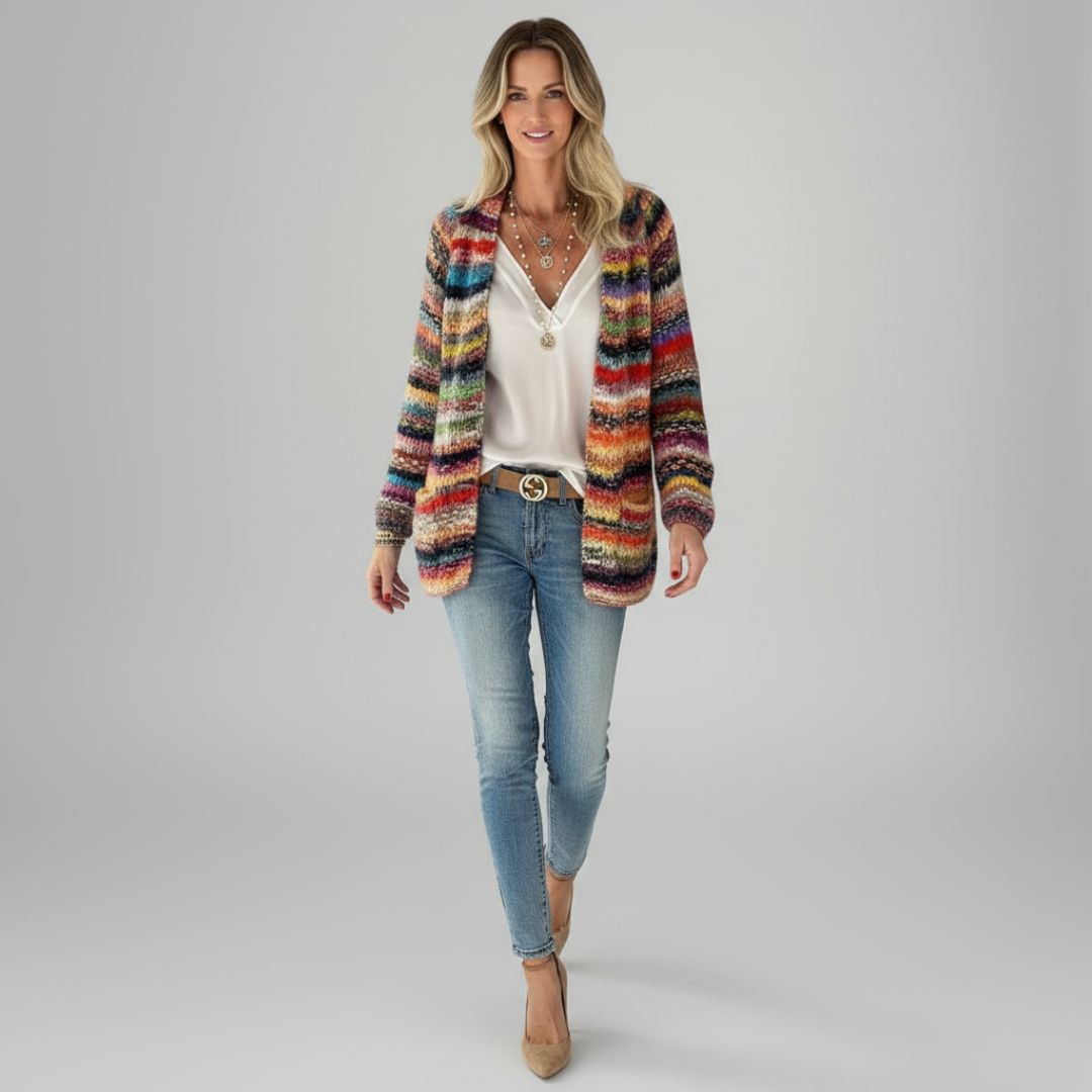 Catherine | Cozy Multicolor Cardigan