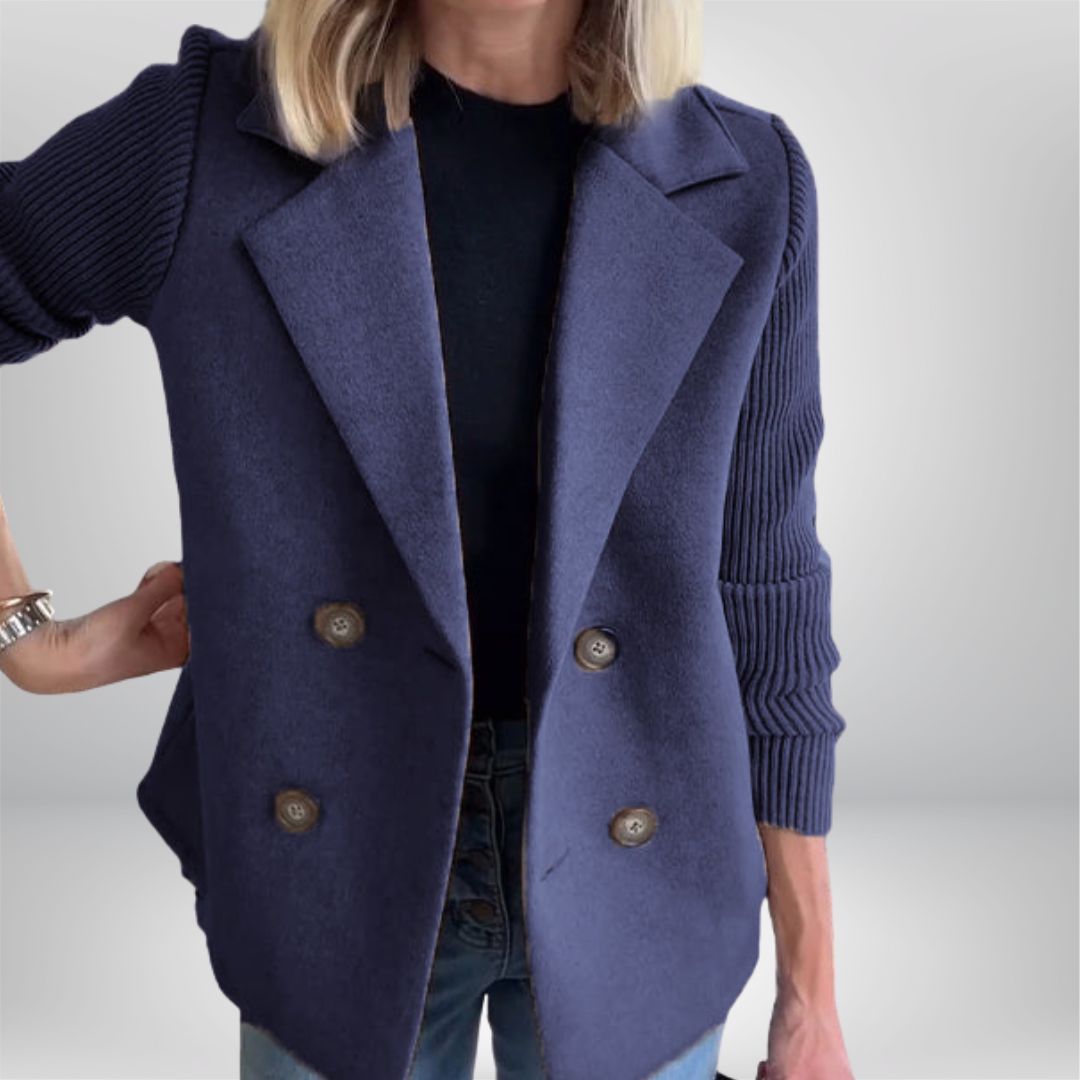 PROBEGINS® - Elegant Knit-Sleeve Jacket