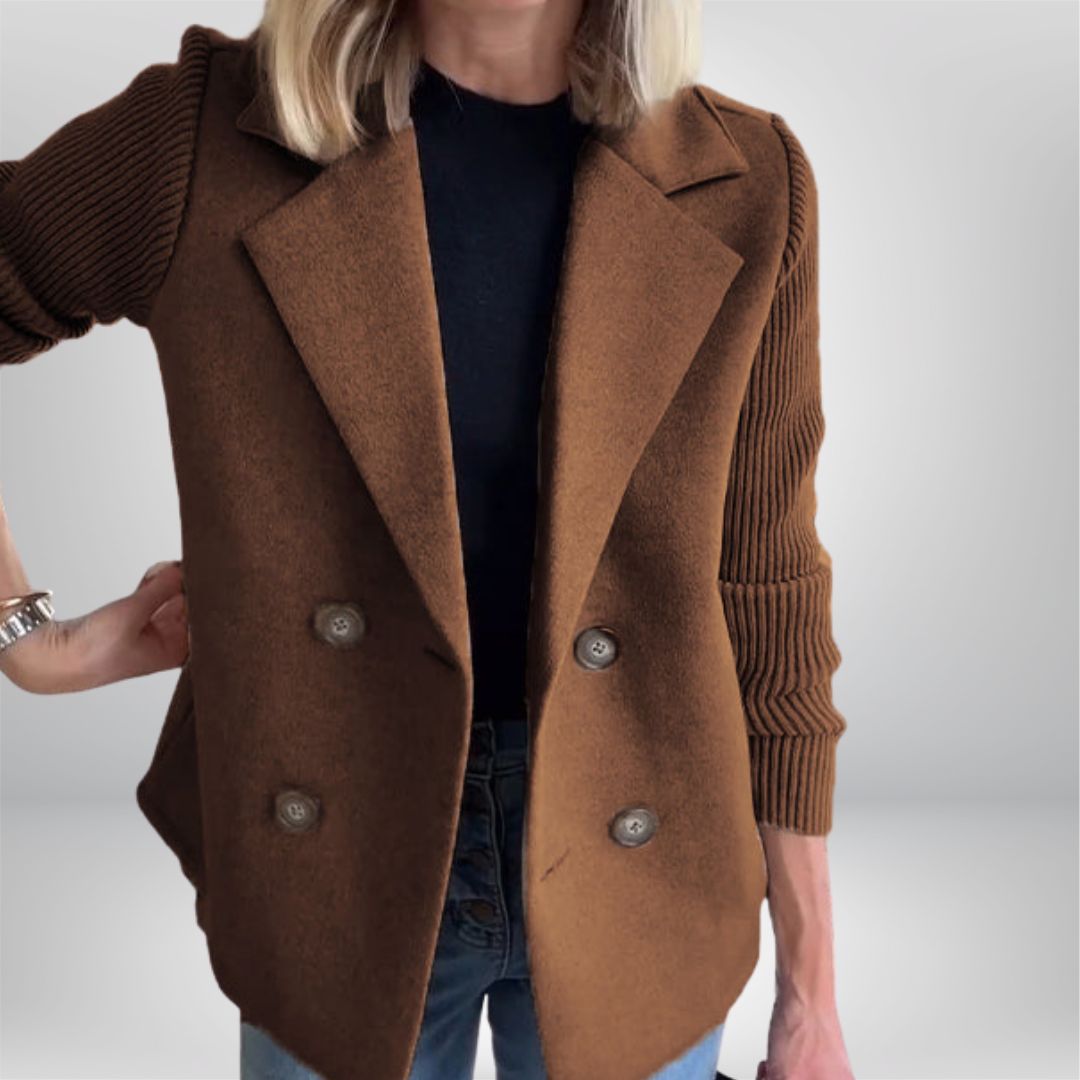 PROBEGINS® - Elegant Knit-Sleeve Jacket
