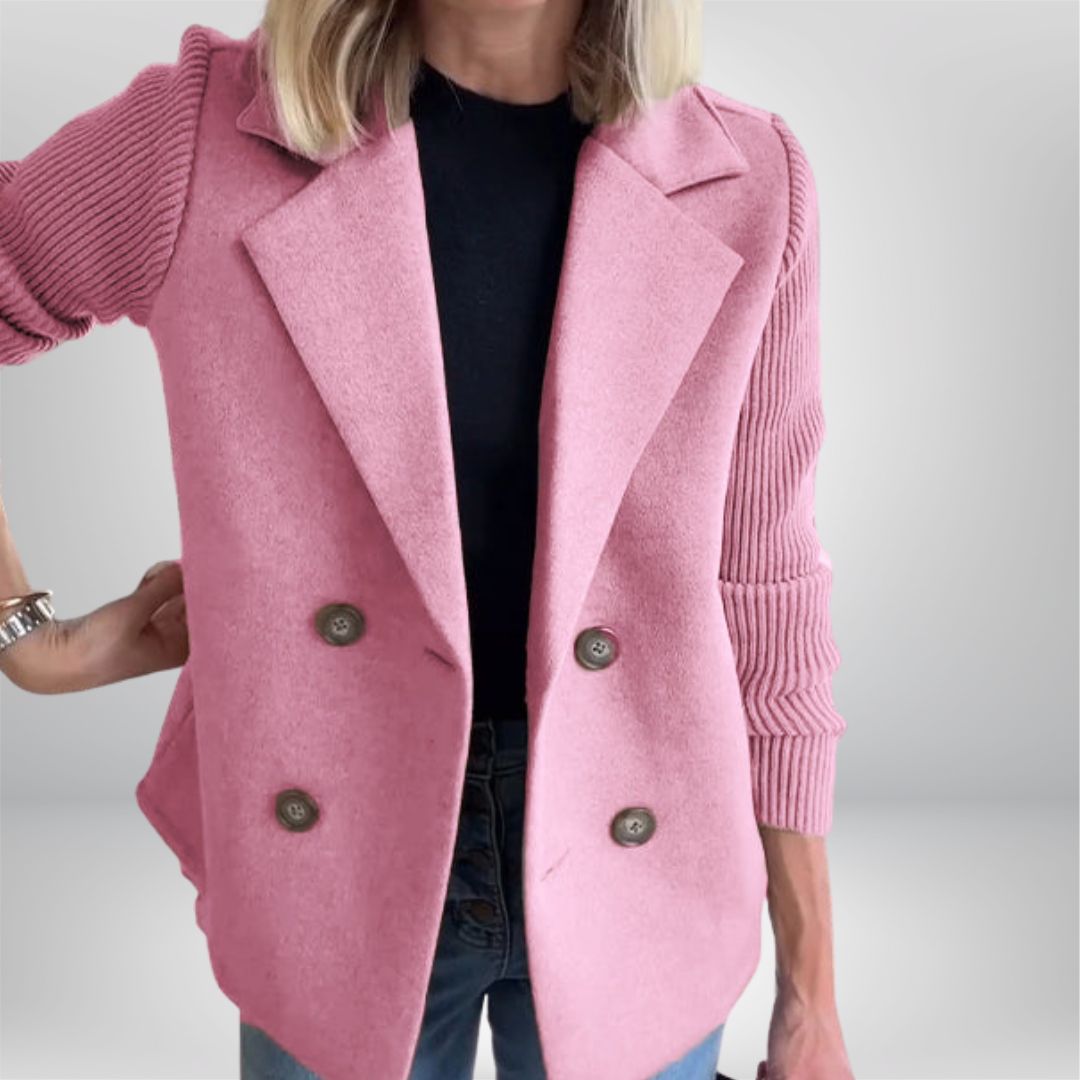 PROBEGINS® - Elegant Knit-Sleeve Jacket